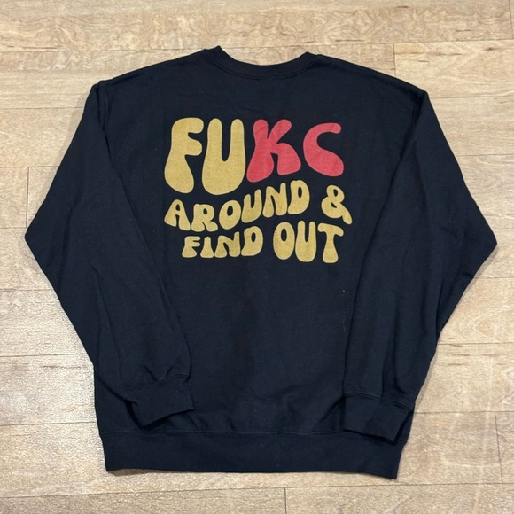 Tops - Kansas City Chiefs Crewneck Sweatshirt - FuKC Around and Find Out